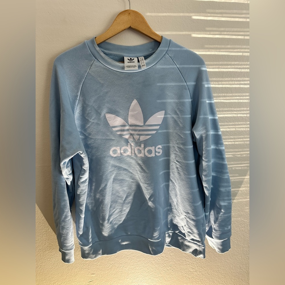 Adidas Originals Trefoil Crew Sweatshirt Light Blue